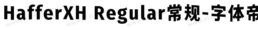 HafferXH Regular常规字体转换